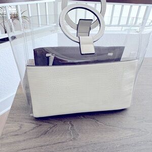 White & see through Vince Camuto Bag, brand new!